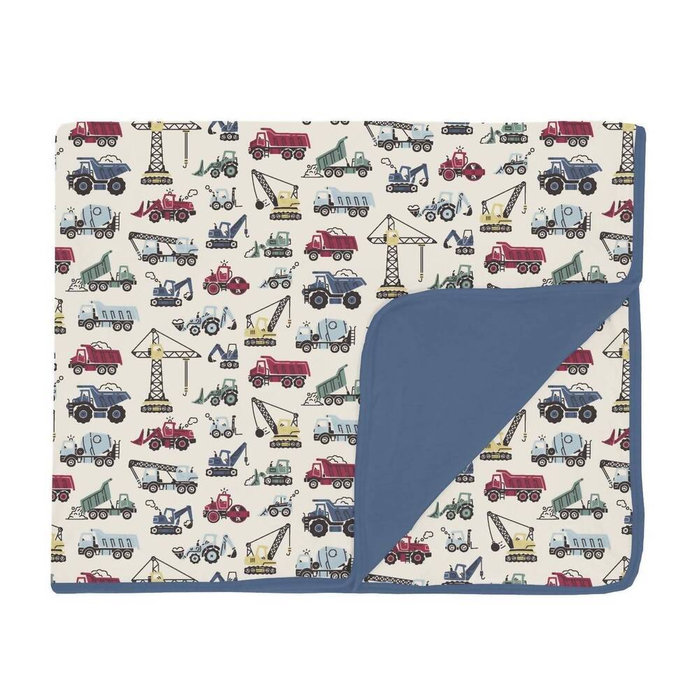 NEW KICKEE toddler's construction blanket in natural
